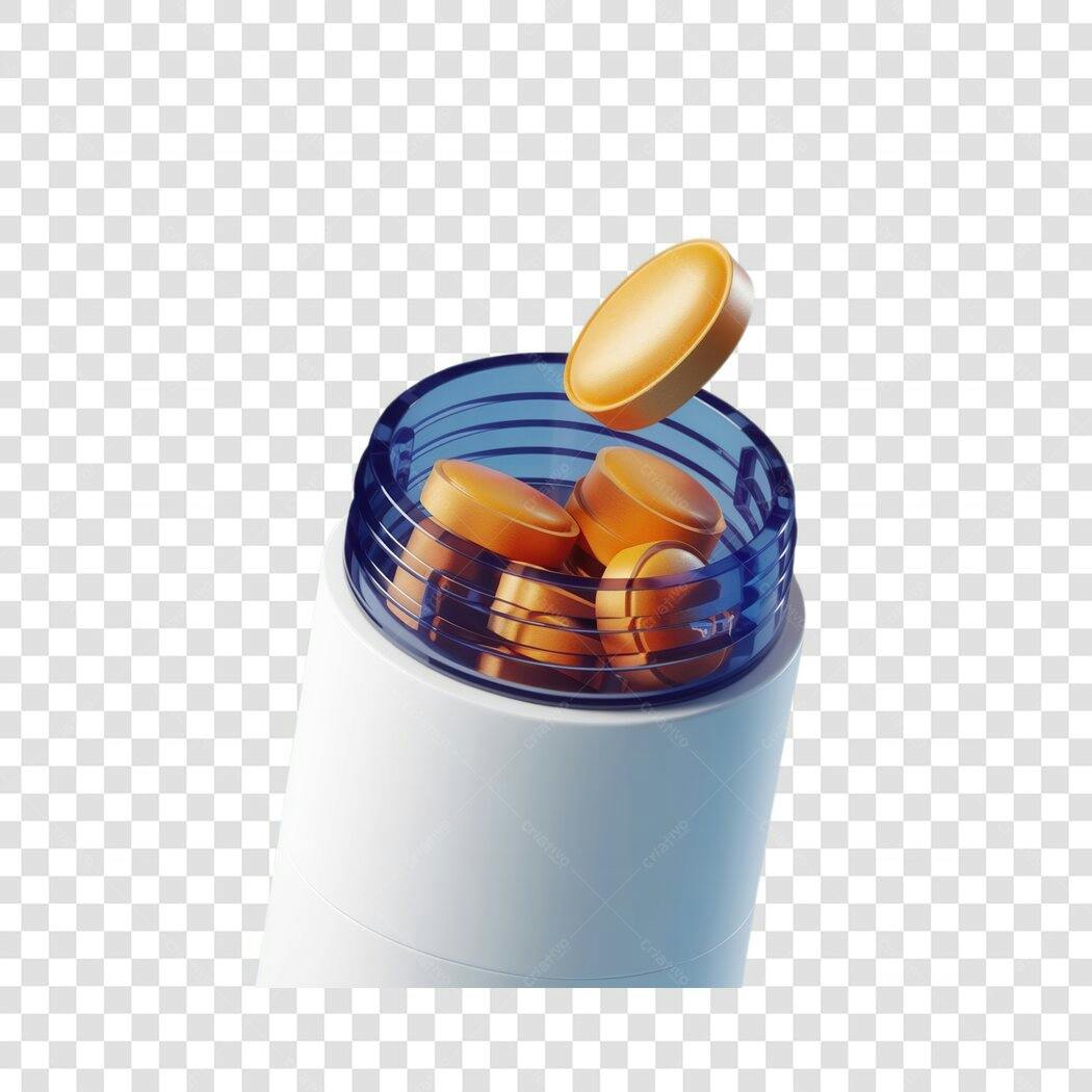 Mockup de remédio PNG com fundo transparente