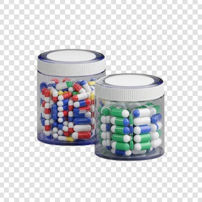 Selo 3D render Remédio Farmácia Cápsula Formulas Medicamnetos elemento o ícone logo PSD png (137)