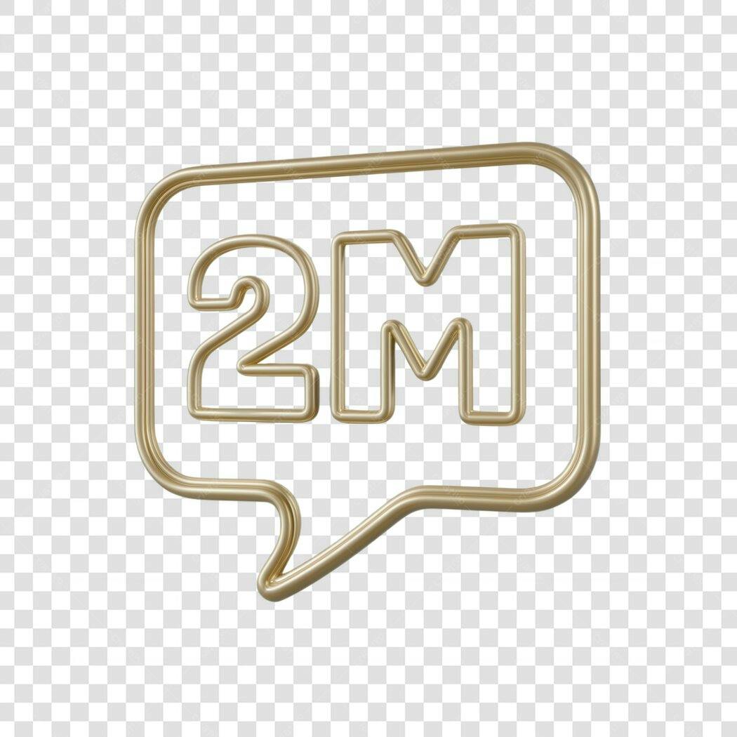 Icone 2 Milhoes Seguidores PNG com fundo transparente