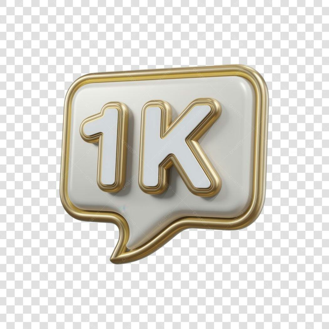 Post Instagram 1K Seguidores PNG com fundo transparente