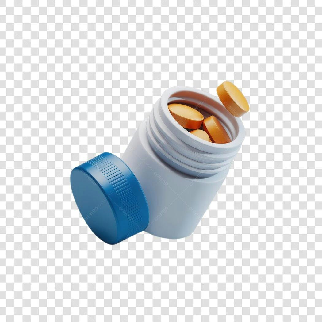 Icone PNG de frasco de comprimidos com fundo transparente