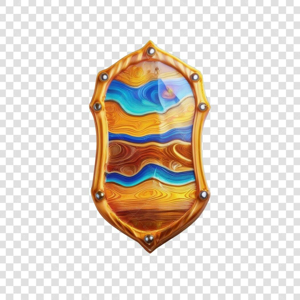 Logo PNG com fundo transparente estilo madeira e água