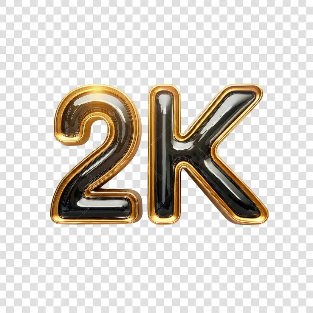 Logo 2K Seguidores PNG com fundo transparente