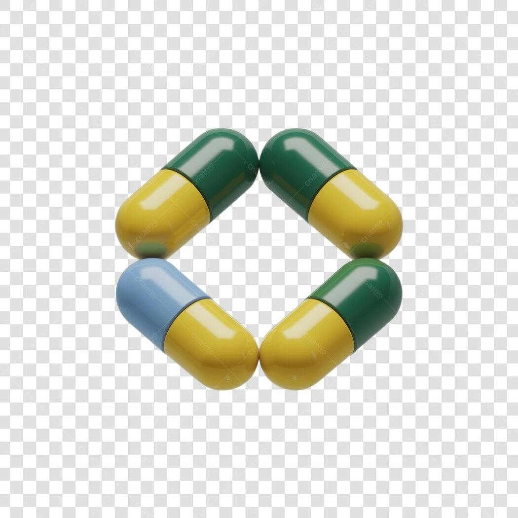 Logo PNG com fundo transparente pílulas coloridas