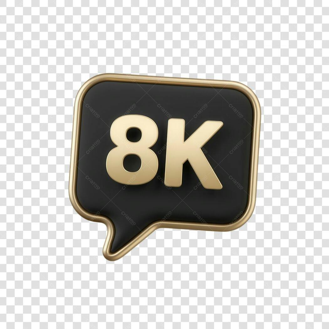 Post Instagram 8K Seguidores PNG com fundo transparente
