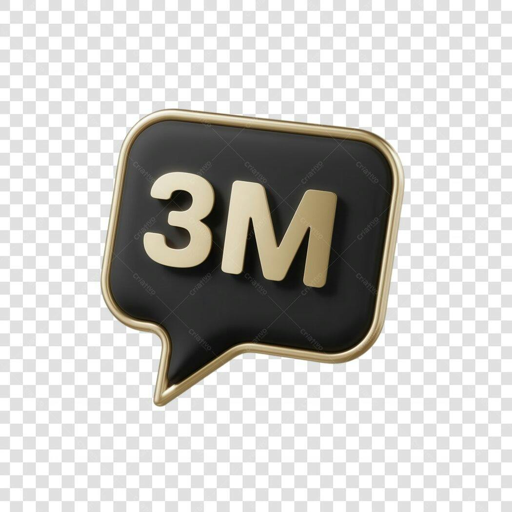 Logo 3M Balão de Conversa PNG com fundo transparente