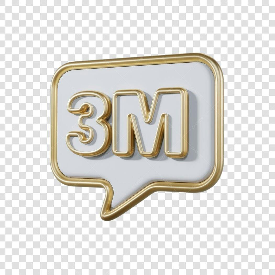 Logo 3M PNG com fundo transparente