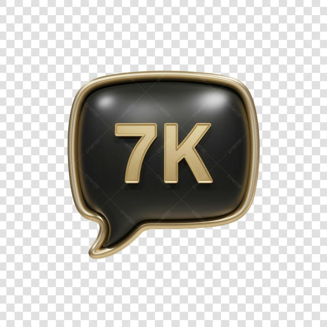 Icone de 7K seguidores para stories PNG com fundo transparente