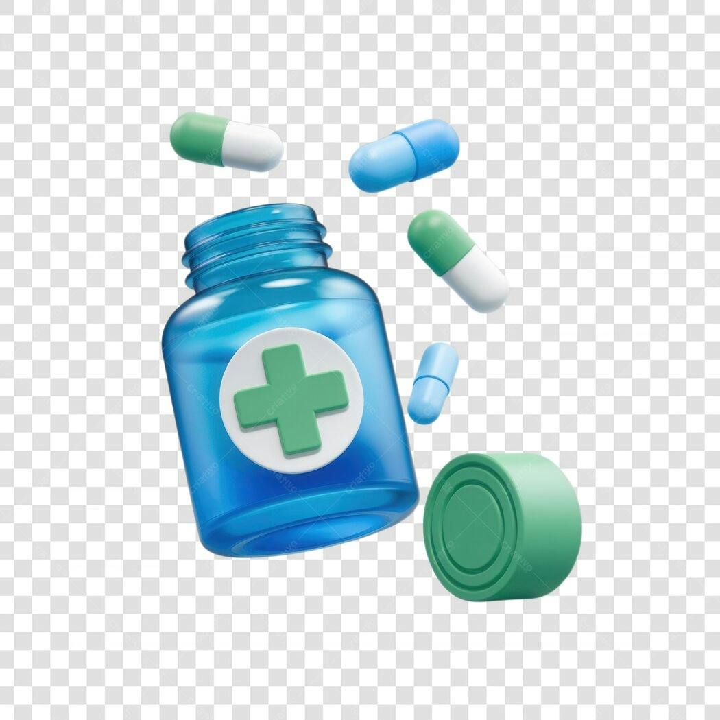 Icone Frascos de Comprimidos PNG com fundo transparente