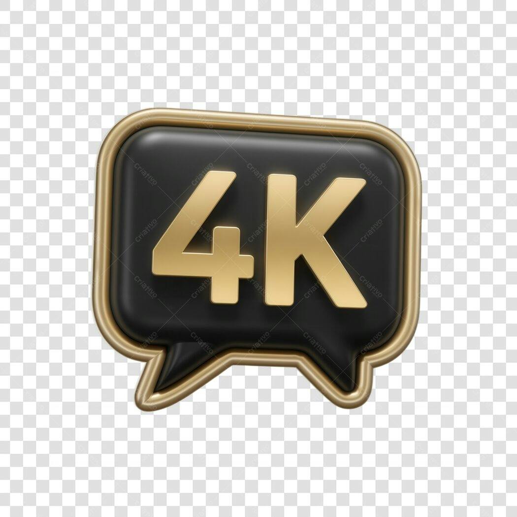 Logo 4K PNG com fundo transparente