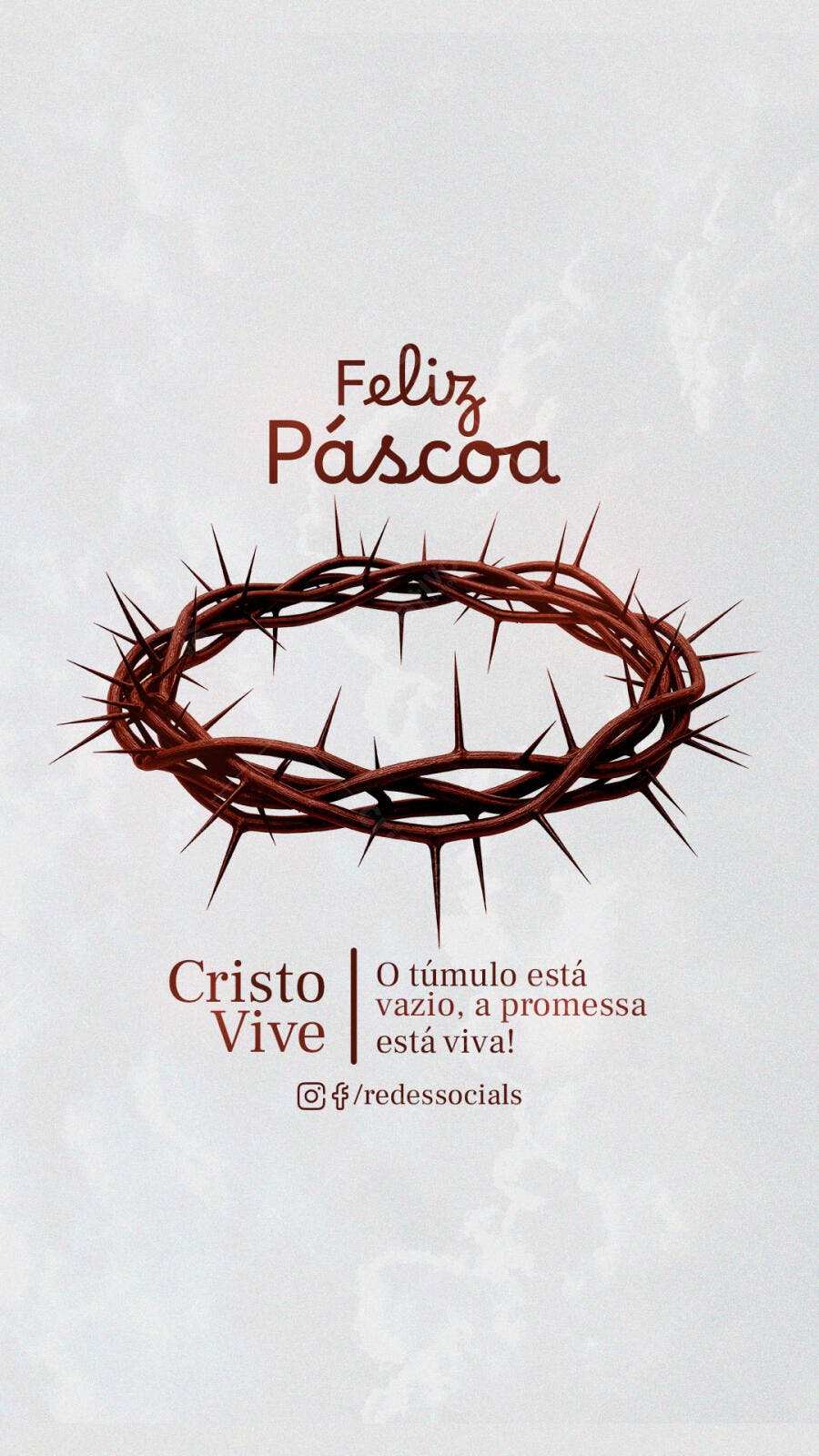 Post para Páscoa PSD Editável