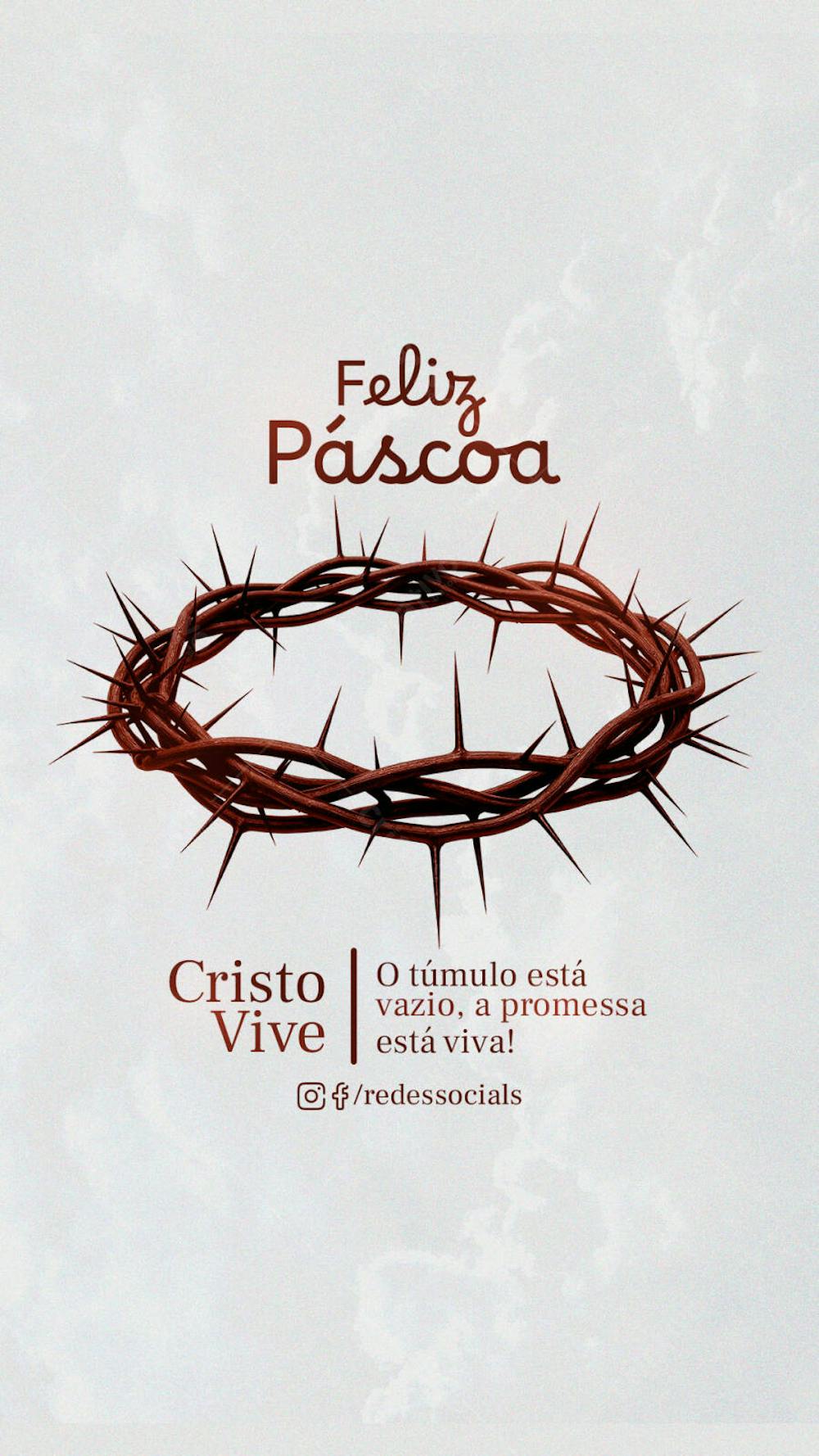 Story PSD Páscoa O túmulo está vazio, a promessa está viva!