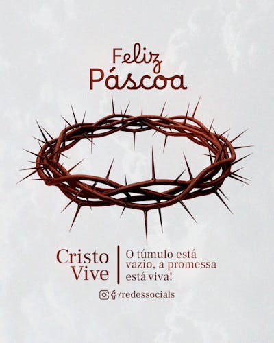 Feed PSD Páscoa O túmulo está vazio, a promessa está viva!