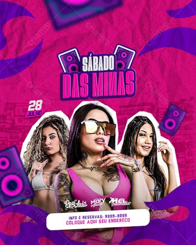 sábado das minas