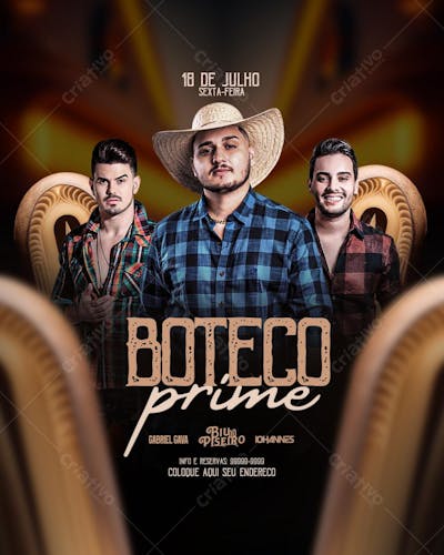 arquivo editável canva BOTECO PRIME