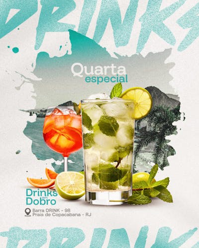 quarta especial DRINK DE BEBIDAS