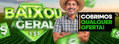 Banner promo baixou geral Agropecuária