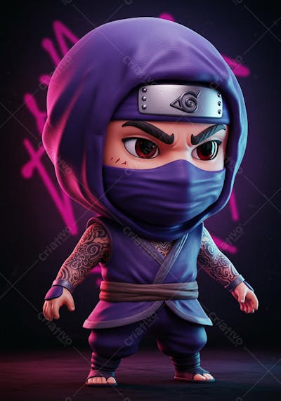  chibi style ninja