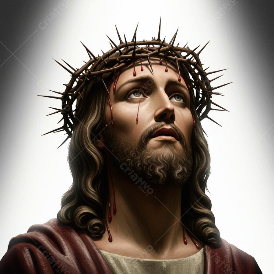 Jesus Cristo com coroa de espinhos