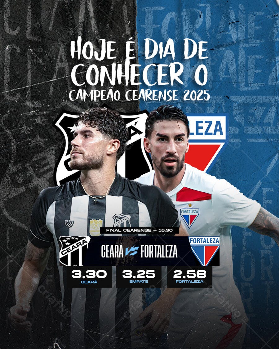 Flyer Final Cearense PSD Editável