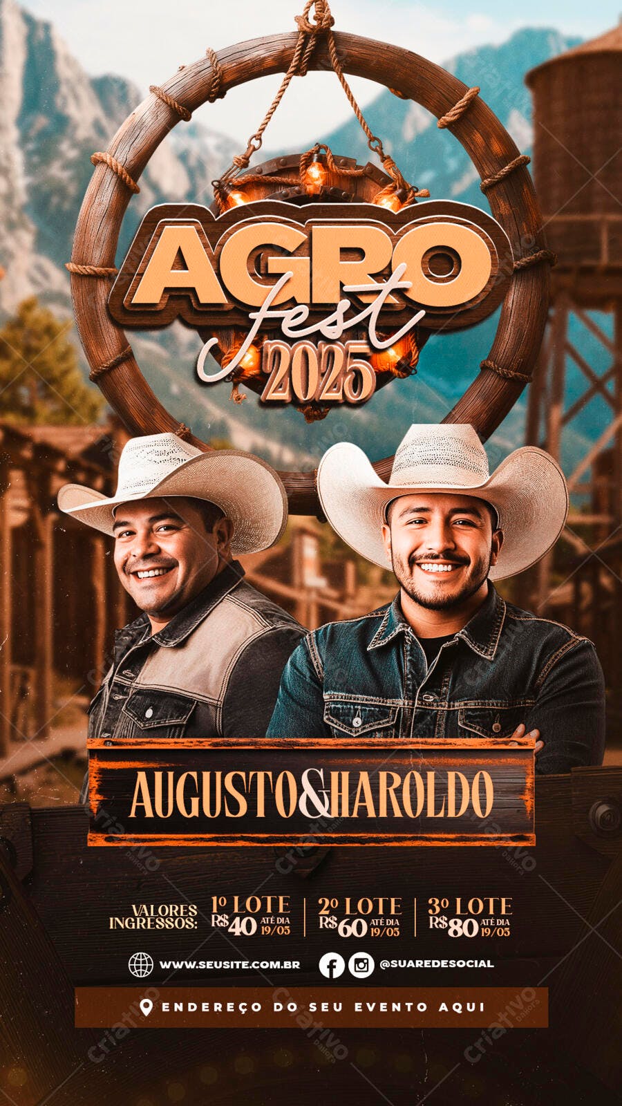Flyer Agro Fest 2025 PSD Editável