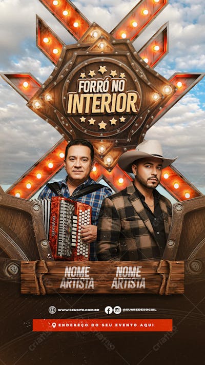 Story_Flyer Forro no Interior