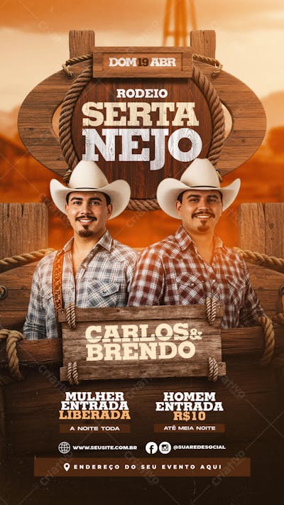 Story_Flyer Rodeio Sertanejo