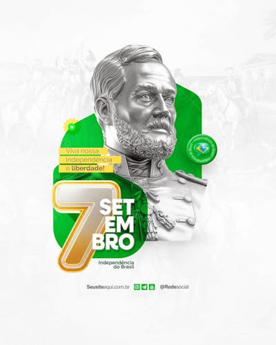 07 de Setembro Dia da Independência do Brasil Social Media PSD Editável (11)