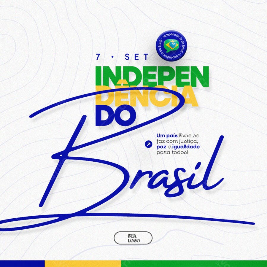 Postagem 7 de Setembro PSD Editável