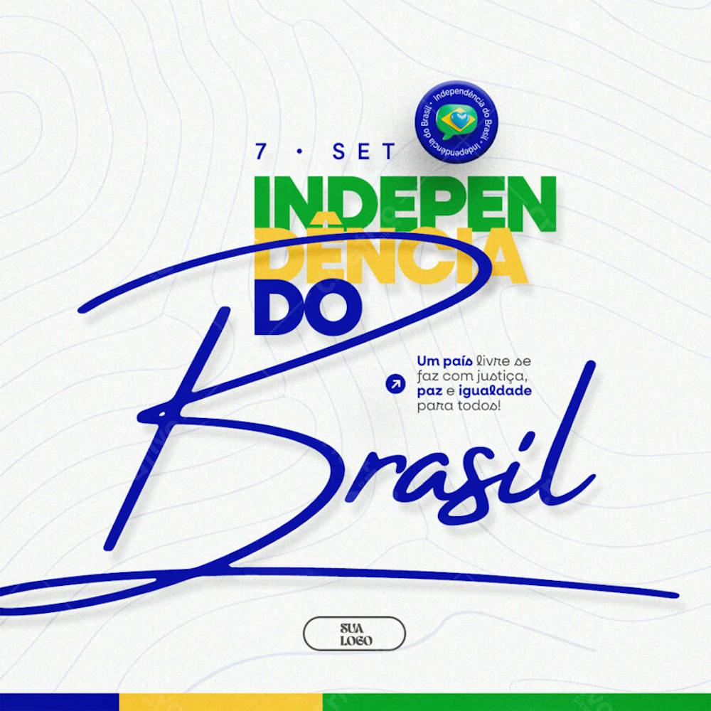 07 de Setembro Dia da Independência do Brasil Social Media PSD Editável (10)