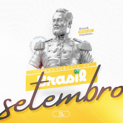 07 de Setembro Dia da Independência do Brasil Social Media PSD Editável (9)