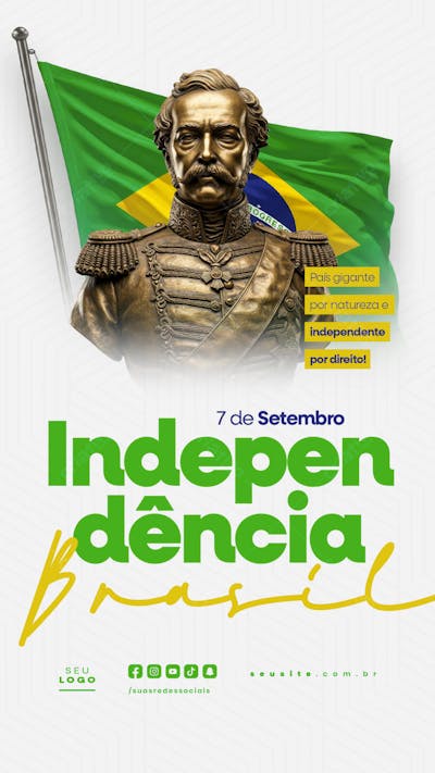 Independência do Brasil 7 de Setembro Story social media editável  (4)