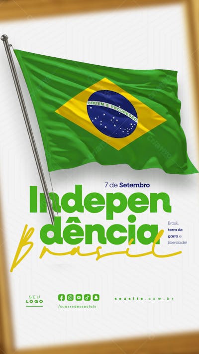 Independência do Brasil 7 de Setembro Story social media editável  (3)