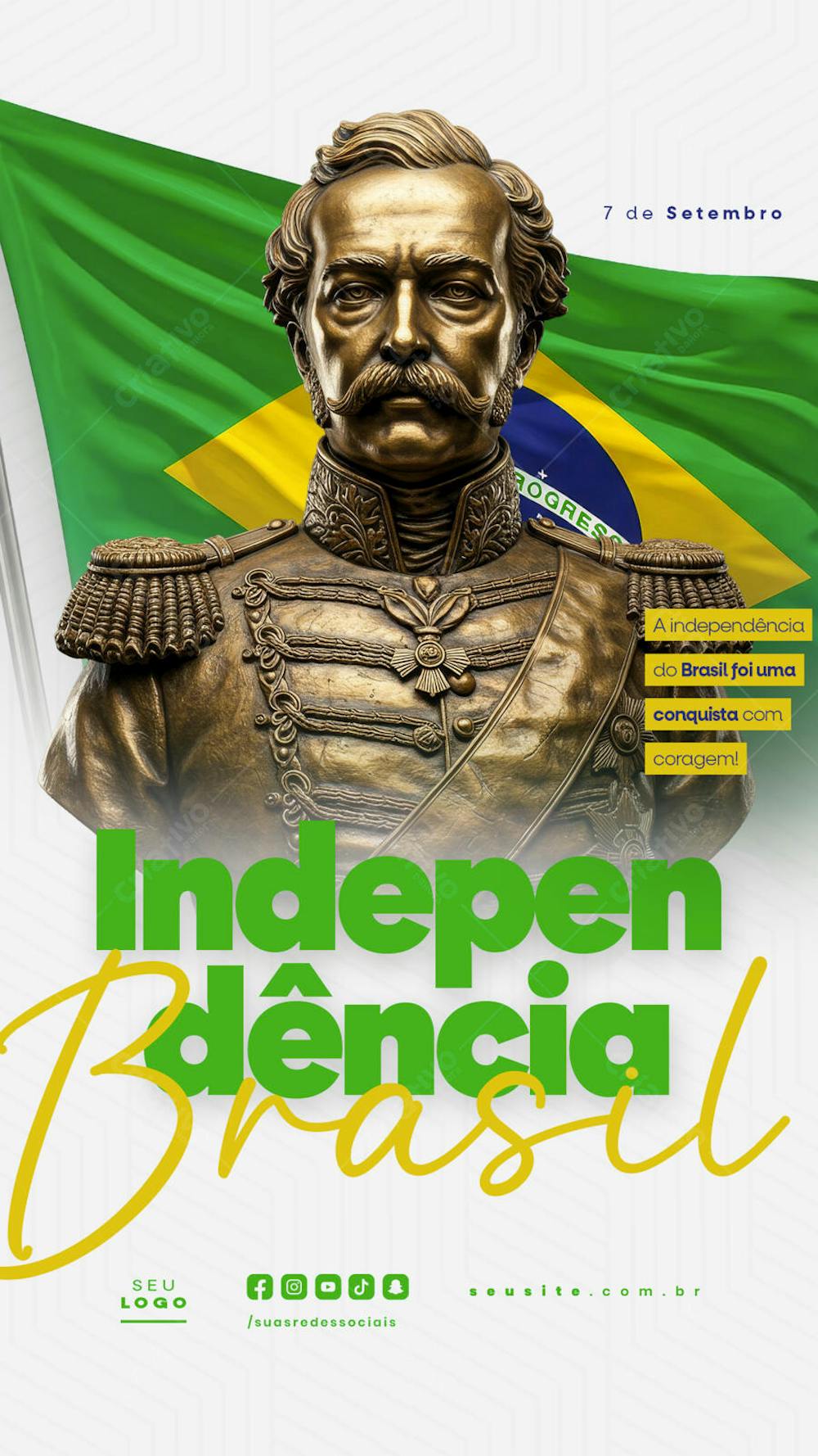 Independência do Brasil 7 de Setembro Story social media editável  (6)