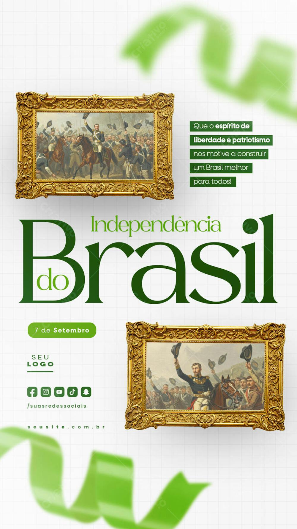 Independência do Brasil 7 de Setembro Story social media editável  (27)