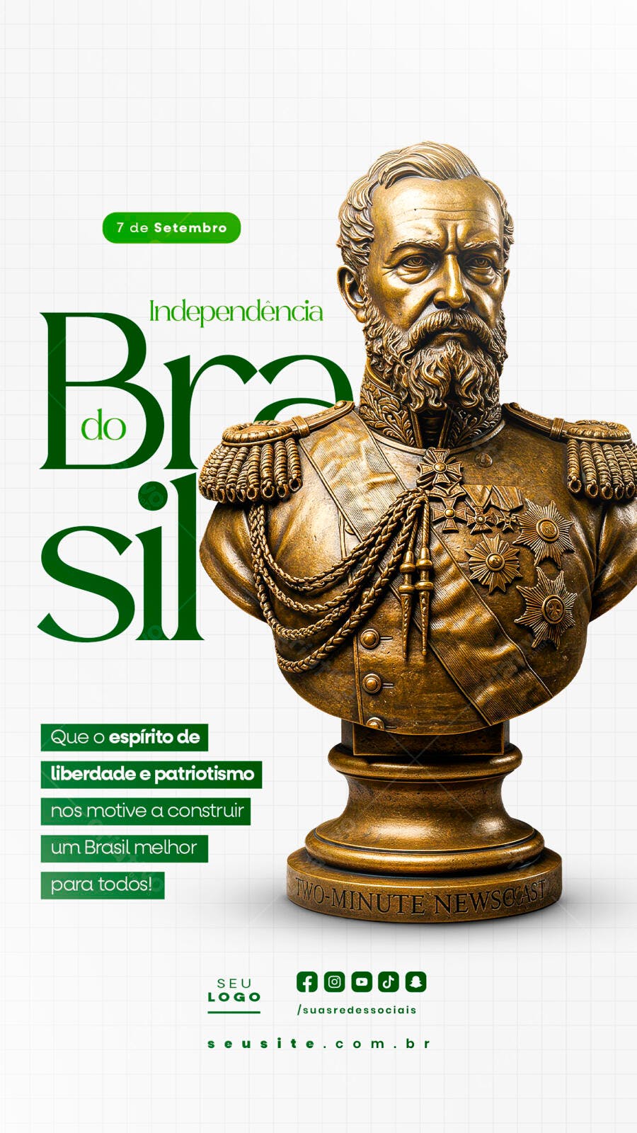 Post para o 7 de Setembro PSD Editável