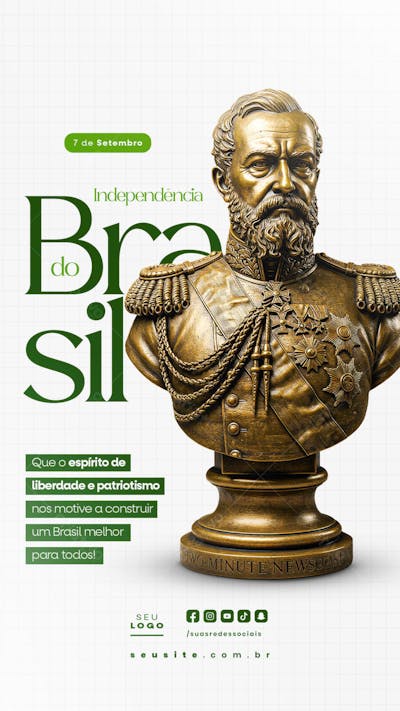 Independência do Brasil 7 de Setembro Story social media editável  (28)