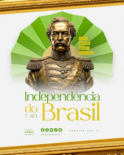 Independência do Brasil 7 de Setembro Feed social media editável  (5)