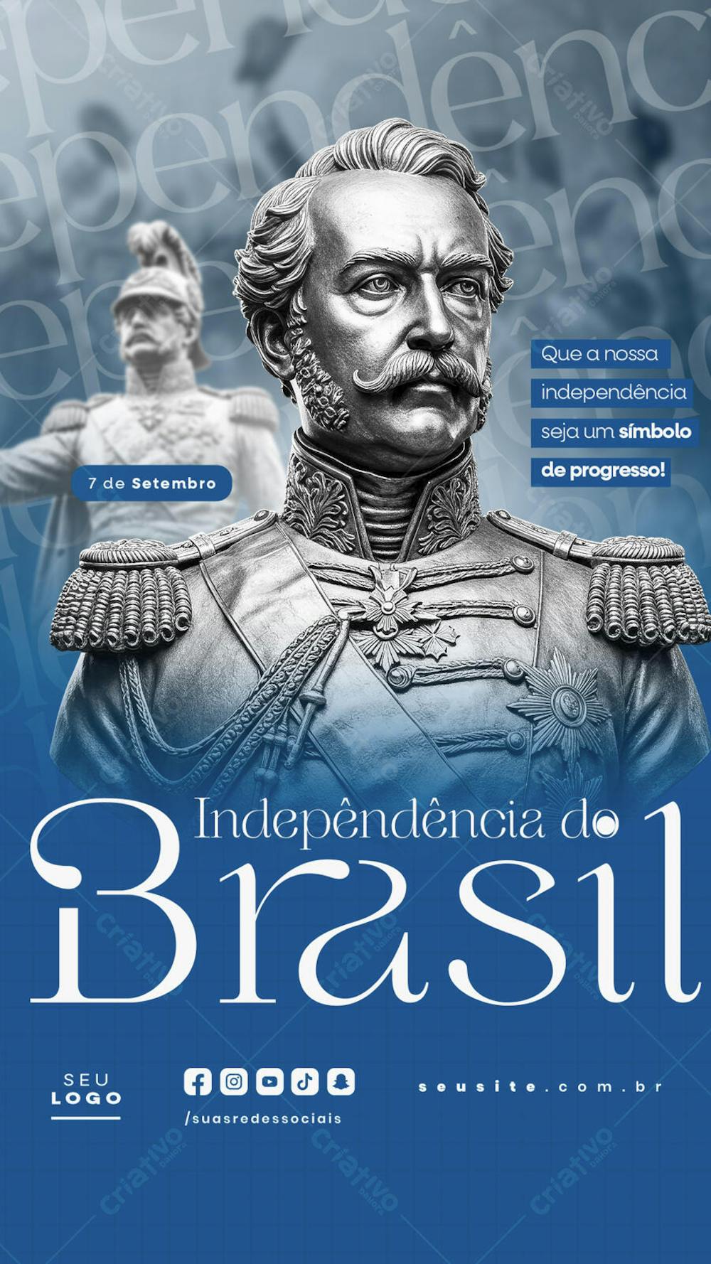 Independência do Brasil 7 de Setembro Story social media editável  (23)