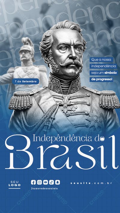 Independência do Brasil 7 de Setembro Story social media editável  (23)