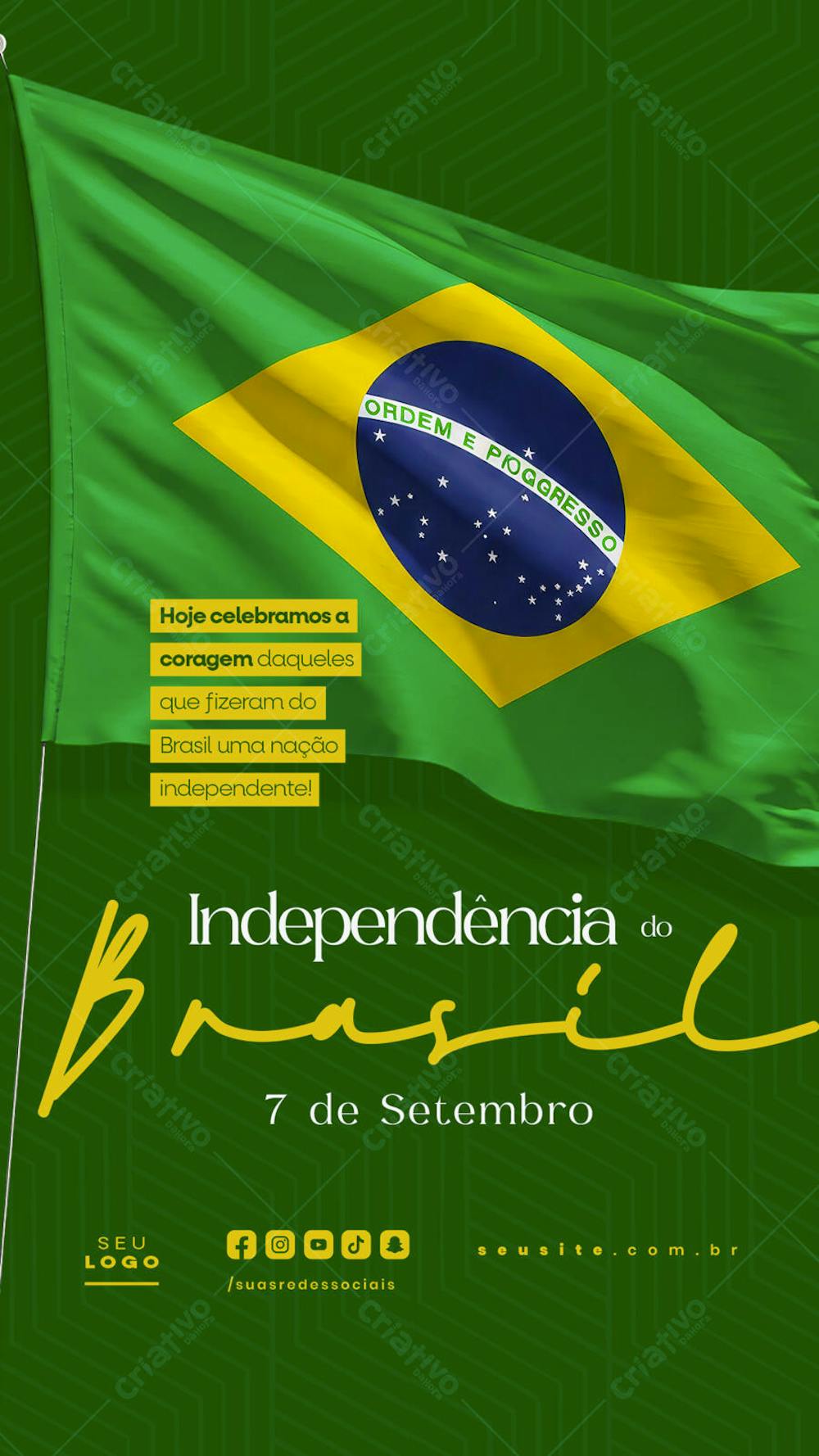 Independência do Brasil 7 de Setembro Story social media editável  (16)