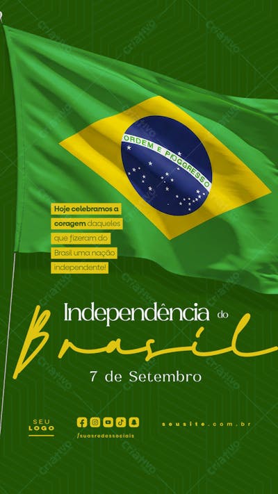 Independência do Brasil 7 de Setembro Story social media editável  (16)
