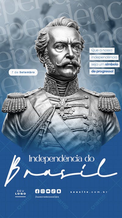 Independência do Brasil 7 de Setembro Story social media editável  (22)