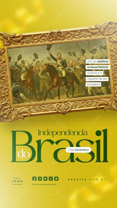 Independência do Brasil 7 de Setembro Story social media editável  (21)