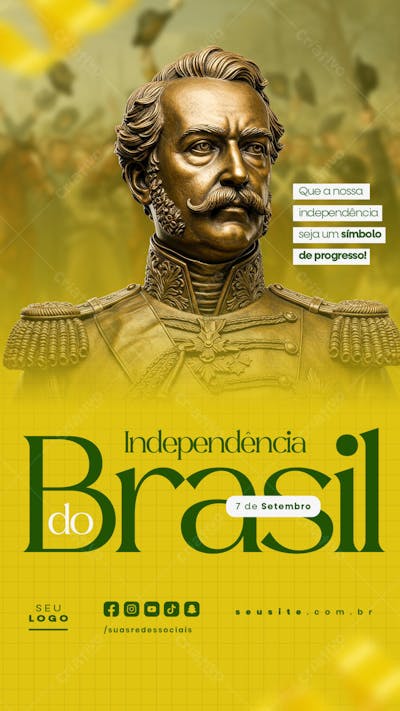 Independência do Brasil 7 de Setembro Story social media editável  (19)