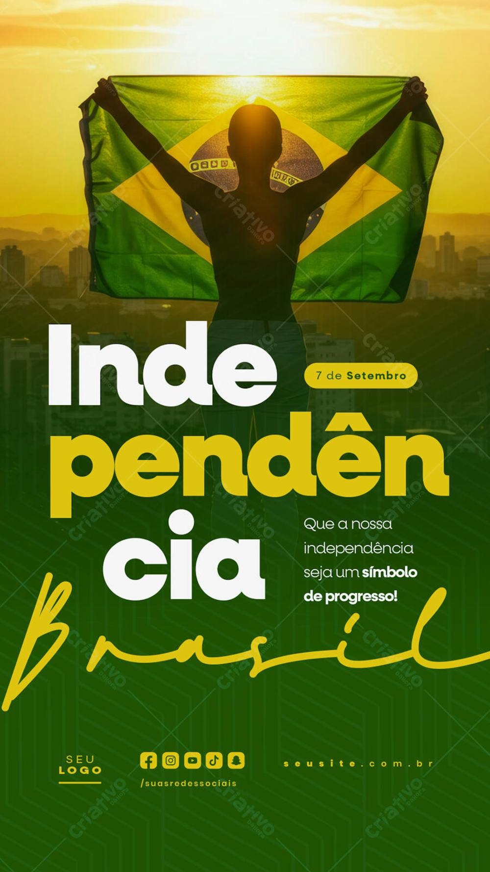 Independência do Brasil 7 de Setembro Story social media editável  (13)