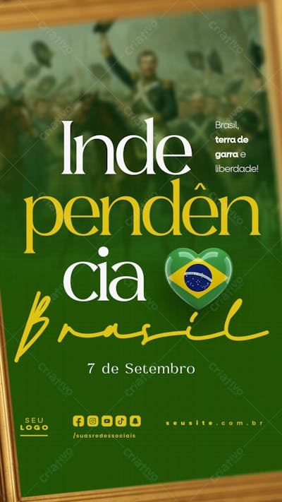 Independência do Brasil 7 de Setembro Story social media editável  (15)