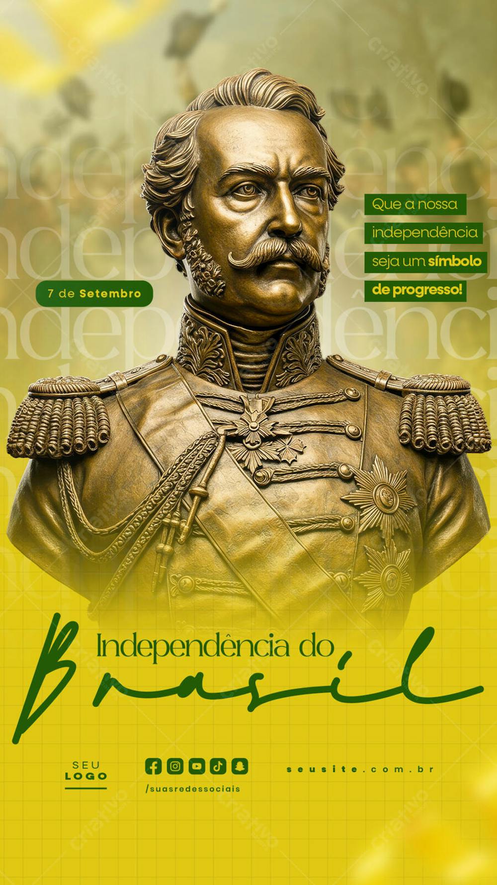 Independência do Brasil 7 de Setembro Story social media editável  (20)