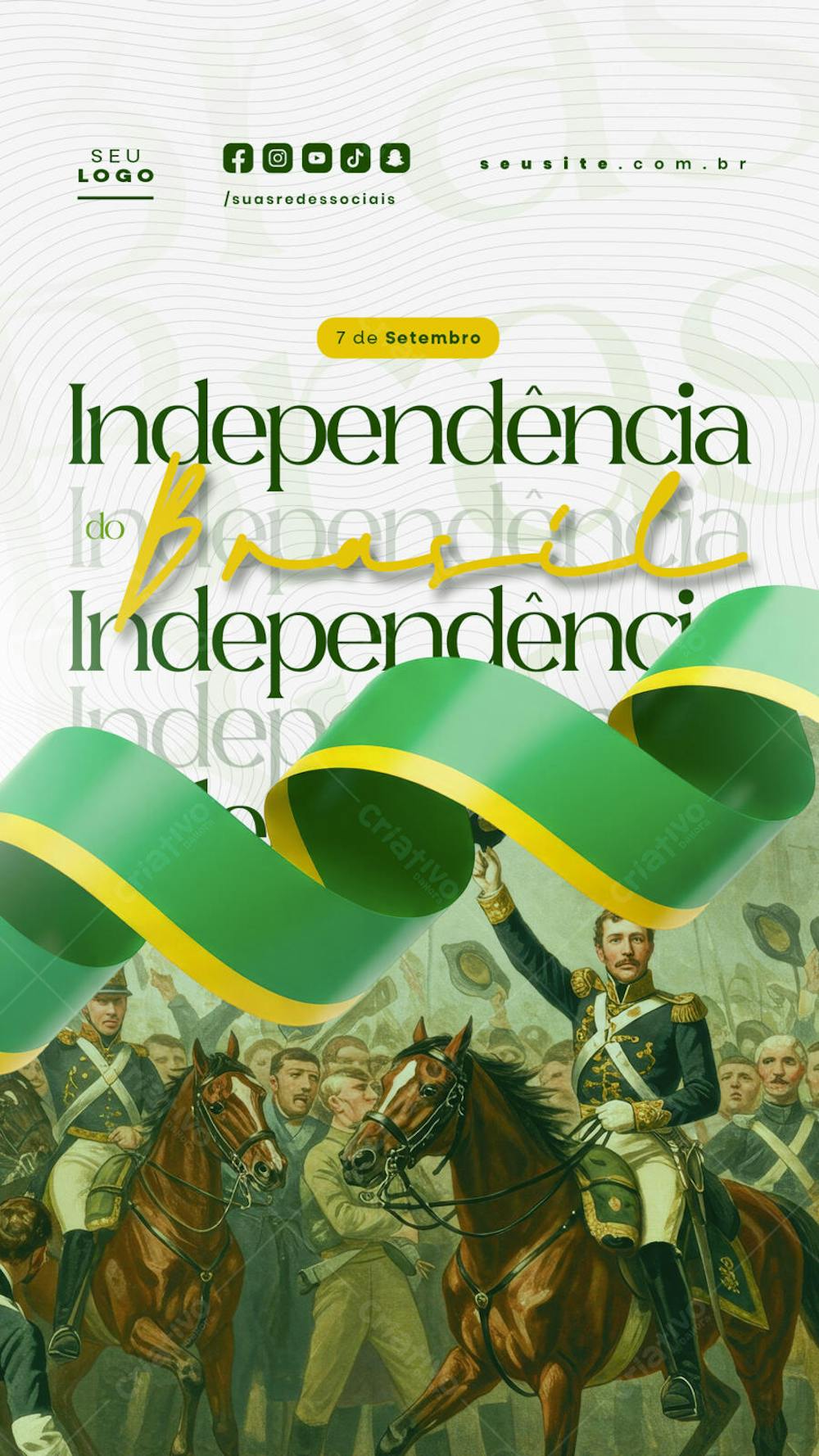 Independência do Brasil 7 de Setembro Story social media editável  (1)