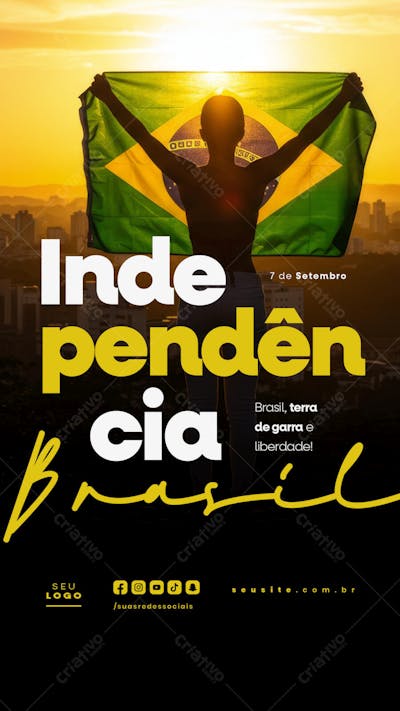 Independência do Brasil 7 de Setembro Story social media editável  (12)